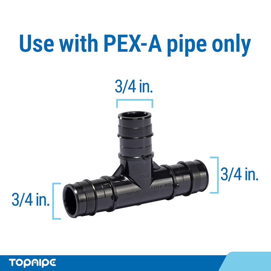 PEX-a Expansion Tee Equal