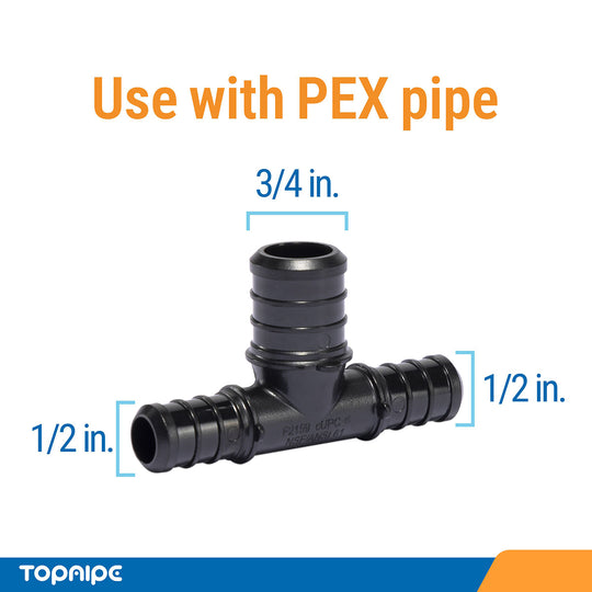 PEX Tee Reducing