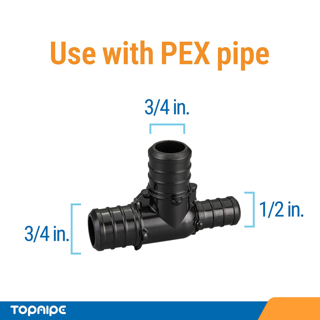 PEX Tee Reducing