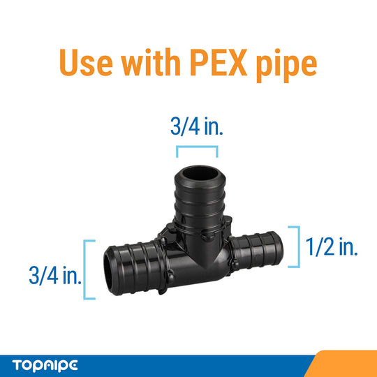 PEX Tee Reducing