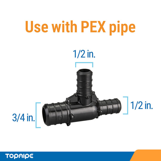 PEX Tee Reducing